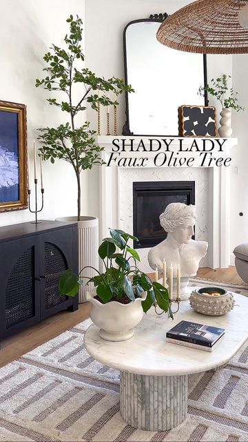 Can you believe we found a shady lady black olive tree for just $79?!? We have only ever seen them on Pottery Barn for $400+ and this one is identical to the one on their site!! The quality is amazing and looks so realistic. Shady Lady Tree, Greenery House, Black Olive Tree, Home Amazon Finds, Faux Trees, Found It On Amazon, Modern Organic Home, Home Decor Neutral, Indoor Tree