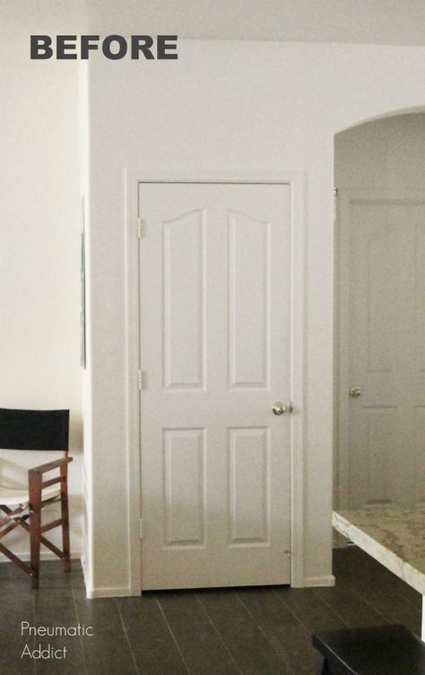 Update 6 Panel Interior Doors Diy, Painted Vs Stained Interior Doors, White 6 Panel Interior Doors, Inside Doors Painted Black, Reface Interior Doors, Black Interior Doors With White Trim Modern Farmhouse, Updating 6 Panel Interior Doors, Black Interior Doors With Beige Walls, Update Panel Doors