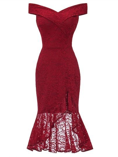 cd0dce8fca267bf1fb86cf43e18d5598desc44277537ri Trendy Lace Dresses, White Lace Cocktail Dress, Maroon Lace Dress, Gold Lace Dresses, Navy Blue Lace Dress, Lace Burgundy Dress, Black Lace Midi Dress, Ivory Lace Dress, Asymmetrical Hem Dress