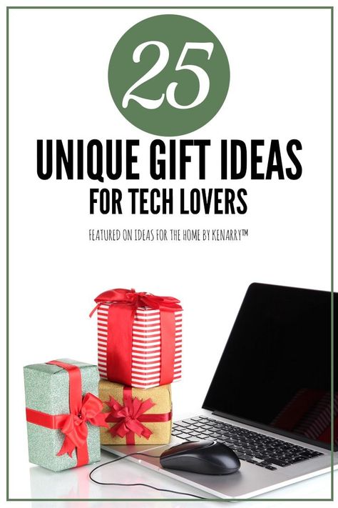 Wondering what to get someone who loves electronics? Today we're sharing our 25 favorite holiday gift ideas for tech lovers! #kenarry #ideasforthehome Tech Gifts For Boyfriend, Christmas Tech Gifts, Sound Gift Ideas, Best Tech Gifts, Tech Gifts For Men, Electronic Gifts For Men, Gifts For Techies, Gifts For Tech Lovers, Electronic Gift Ideas