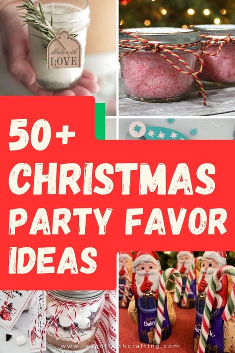 Cookie Swap Party Favors, Guest Christmas Gift Ideas, New Years Favors Diy Cute Ideas, Christmas Gift Favors Ideas, Holiday Favors Christmas, Homemade Christmas Party Favors, Christmas Party Party Favors, Small Christmas Favors, Diy Christmas Party Favors For Adults