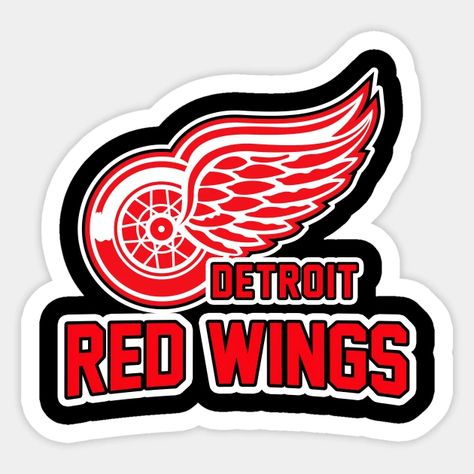 Detroit Red Wings Hockey Gift ideas for Dad mom Son Sister daughter - Detroit Red Wings Hockey Gift - Sticker | TeePublic Hockey Gift Ideas, Red Wings Logo, Wings Party, Nhl Wallpaper, Detroit Redwings, Gift Ideas For Dad, Detroit Red Wings Hockey, Red Wings Hockey, Hockey Gifts