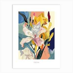 Check out this product I found on Fy!: 'Colourful Flower Illustration Poster Freesia 3 Art Print' by Botanic Studio Illustration Poster, Canvas Framing, Flower Illustration, Professional Artist, Cool Products, Water Based Ink, Illustrations Posters, Dahlia, Colorful Flowers