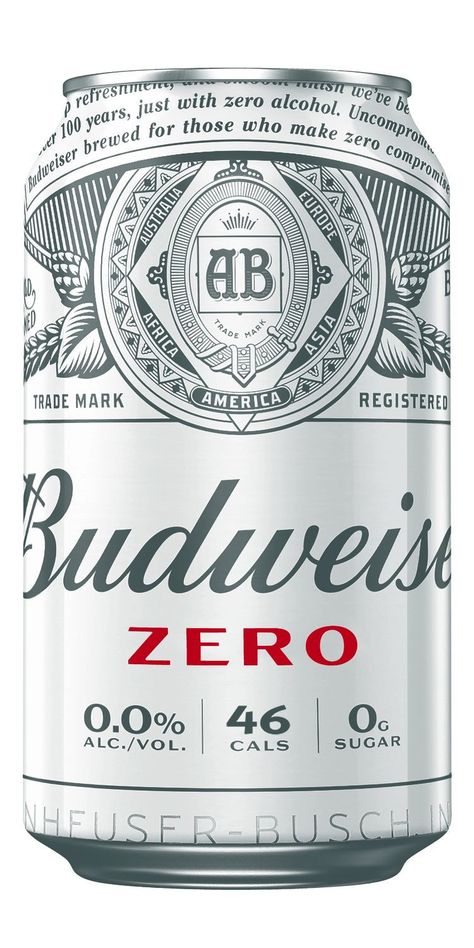 Zero Alcohol, Beer Packaging Design, Beer Graphic, Non Alcoholic Beer, Low Calorie Drinks, Premium Beer, Dry January, Budweiser Beer, Free Beer