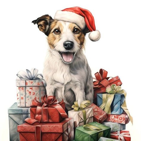 Russel Terrier Puppy, Westie Christmas, Birthday Memes, Russel Terrier, Xmas Greetings, Belly Painting, Jack Russells, Jack Russel, Terrier Puppy