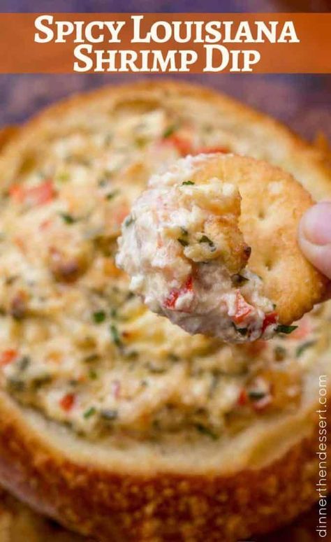 Spicy Louisiana Shrimp Dip is a spicy, creamy dip with cajun spices that you can make in 30 minutes. It'll be the hit of your party! Canned Shrimp Recipes, Louisiana Shrimp Dip, Shrimp Dip Recipe, Louisiana Shrimp, Shrimp Dip Recipes, Cajun Spices, Seafood Dip, Shrimp Dip, Diy Snacks