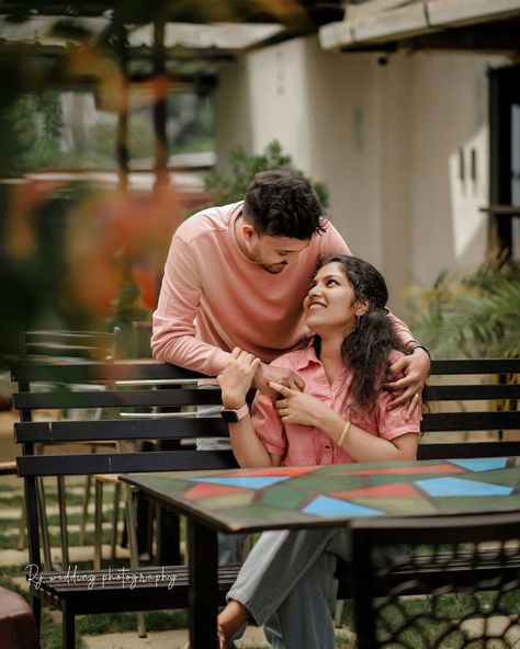 Couple Poses In Cafe, Cafe Couple Photoshoot, Camp Poses, Poses In Cafe, Prewedding Cafe, Cafe Couple, Brother Sister Pictures, Save The Date Photoshoot, Cafe Poses