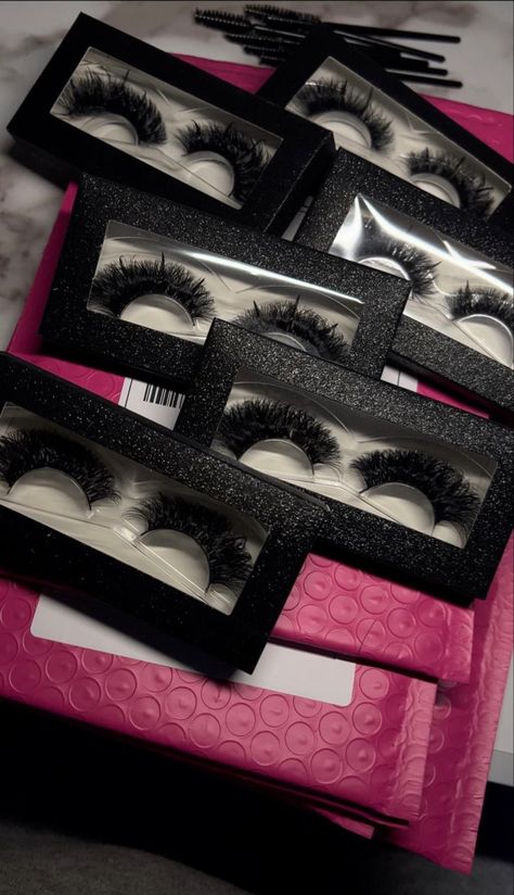 Lash Strip Business Aesthetic, Lash Party Ideas, Selling Lashes Business, Strip Lashes Business, Custom Lash Strips, Lash Strip Business, Strip Lash Business, Lash Tech Vision Board, Rich Off Lashes