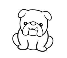 Draw A Bulldog, Bulldog Drawing, Bulldog Clipart, Bulldog Tattoo, Cute Bulldogs, Bulldog Art, French Bulldog Puppy, Desenho Tattoo, Dog Drawing