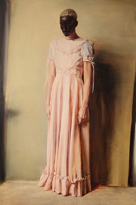 Michael Borremans:  The Angel   (2013) Michael Borremans, Dallas Museum Of Art, Detailed Paintings, The Angel, Figure Painting, Contemporary Paintings, Portrait Painting, Art History, Art Museum