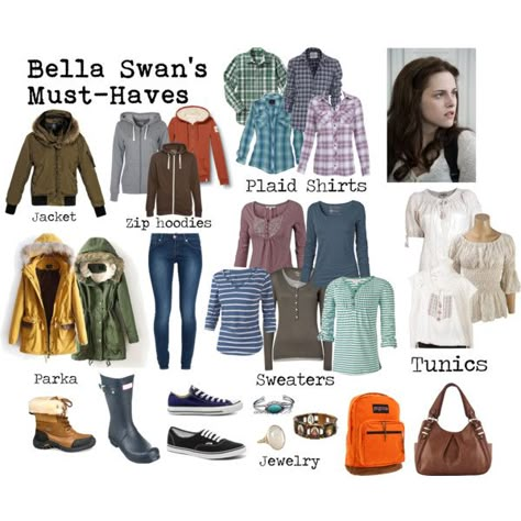 "Bella Swan Must-Haves" by keepsmiling184 on Polyvore...I may hate Twilight, but I do like the look. Twilight Outfits, Downtown Outfits, Fandom Outfits, Clothes And Shoes, Bella Swan, The Twilight Saga, Outfits Casuales, Passion For Fashion, Different Types