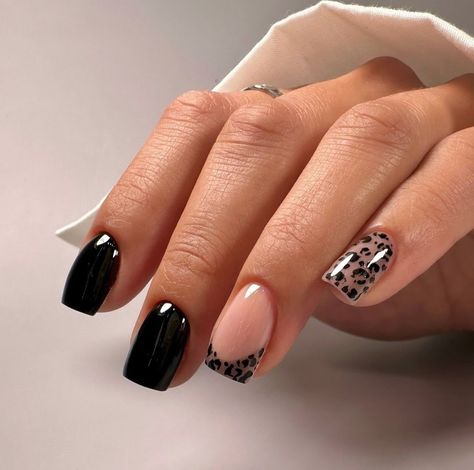 Leopard Nail Designs, Cheetah Nail Designs, Fall Nail Ideas, Leopard Print Nails, Subtle Nails, Nails Today, Casual Nails, Leopard Nails, Animal Print Nails