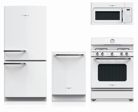 My Final Kitchen Appliance Decision - A Purchase Has Been Made! - Addicted 2 Decorating® White Fridge, White Kitchen Appliances, Americana Design, Kitchen Appliance Storage, Outdoor Kitchen Appliances, White Appliances, Kitchen White, This Old House, Electric Stove