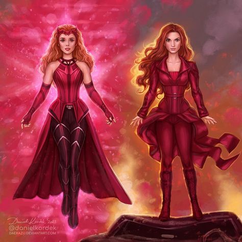 Daniel Kordek on Instagram: “And another WandaVision art. This time Scarlett Witch meets Dark Phoenix. Because... Wanda powers reminded me about similar metamorphose of…” Wandavision Art, Wanda Powers, Elizabeth Olsen Scarlet Witch, Scarlet Witch Marvel, Scarlett Witch, Dark Phoenix, Marvel Fan Art, Jack Kirby, Marvel Girls