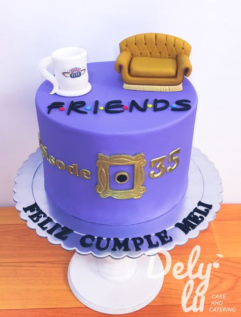 F.R.I.E.N.D.S Friends Birthday Cake, Cake Friends, Friends Cake, Chocolate Nuts, Cool Birthday Cakes, Just Cakes, Cute Birthday Cakes, Friends Party, Friends Birthday