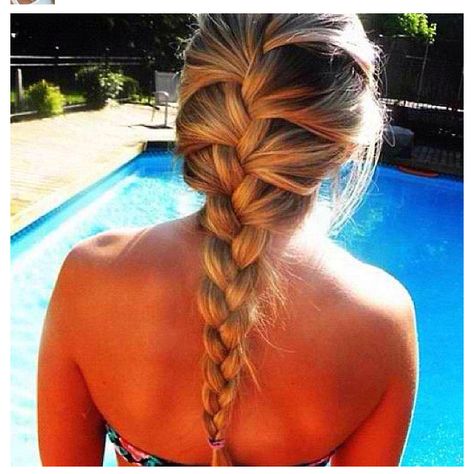 Hair Diet, Loose French Braids, Pretty Braids, French Braid Hairstyles, Good Hair Day, Hair Envy, Hair Dos, Gorgeous Hair, Our Lady