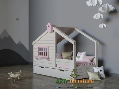 Bunk Bed With Slide, Bed With Slide, Single Bed, Bunk Beds, Toddler Bed, Bed, Furniture, Home Decor