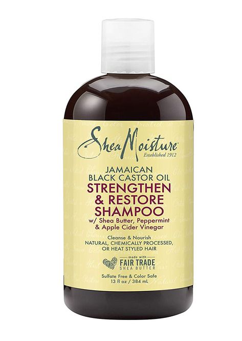 STYLECASTER | shampoo for hair growth | best shampoo for hair growth | drugstore shampoo for hair growth | shampoo for natural hair | shampoo for curly hair | shampoo for black girls | shampoo for natural hair growth | SheaMoisture Jamaican Black Castor Oil Strengthen & Restore Shampoo Castor Oil Cleanse, Apple Cider Vinegar Cleanse, Castor Oil Shampoo, Low Porosity Hair, Daily Steps, Shampoo For Damaged Hair, Natural Hair Shampoo, Increase Hair Growth, Good Shampoo And Conditioner