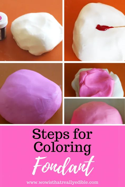 How To Color Fondant, Cute Outfits Ideas, Fondant Tips, Homemade Fondant, Buttercream Fondant, Fondant Cake Designs, Fondant Recipe, Gel Colors, Marshmallow Fondant