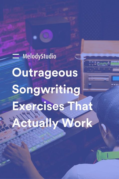 Tired of the same old songwriting exercises? Here are a few wild and wacky songwriting exercises to try out. #songwriting #writingmelodies #songwritingexercises Songwriting Tips, Songwriting