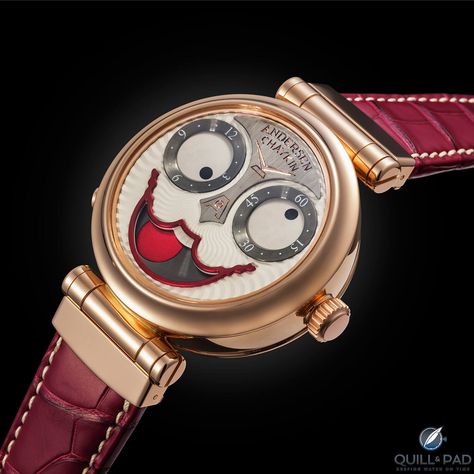 Konstantin Chaykin And Svend Andersen Joker Automaton: Haute Horlogerie Irreverence (On Video) | Quill & Pad Laurent Ferrier, Two Peas In A Pod, Joker Face, Peas In A Pod, Hand Watch, Limited Edition Watches, Crocodile Leather, Gold Price, Gold Case