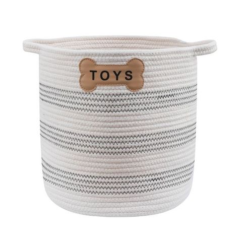 Dog Play Area, Park Life, Dog Toy Basket, Dog Toy Storage, Cat Basket, Toy Storage Baskets, Toy Basket, Beautiful Storage, Rope Dog