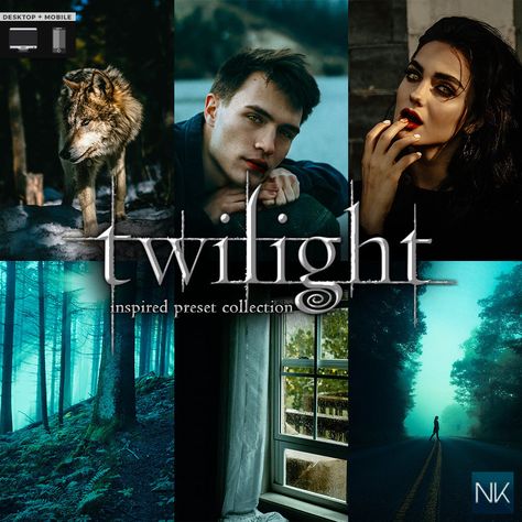 Twilight Lightroom Preset, Twilight Collection, Wolf Life, Best Free Lightroom Presets, The Cullen, Mobile Lightroom Presets, Photo Filters, Mobile Presets, Lightroom Presets Free