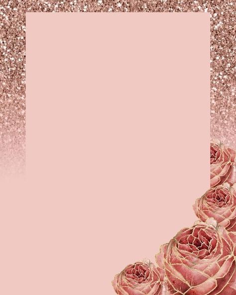 Pink And Gold Glitter Background, Beauty Salon Background, Rose Gold Glitter Wallpaper, Bday Background, Pink And Gold Background, Rose Gold Backgrounds, Flower Background Iphone, Wedding Card Frames, Rose Gold Invitations