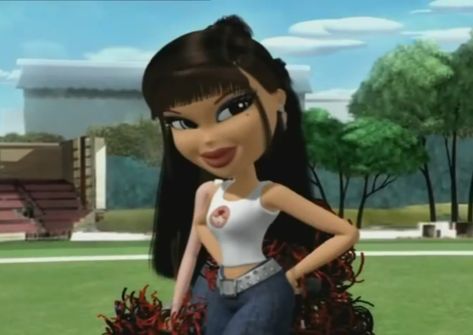 Yasmin Bratz, Bratz Movie, Bratz Characters, Bratz Doll Makeup, Bratz Yasmin, Pelo Cafe, Las Bratz, Black Bratz Doll, The Bratz