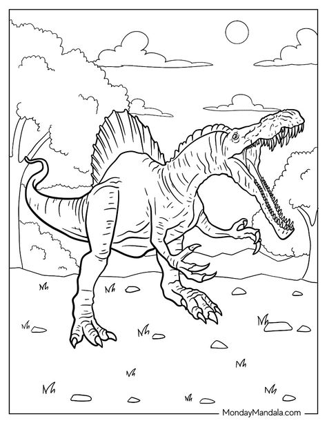 20 Spinosaurus Coloring Pages (Free PDF Printables) Spinosaurus Drawing, Dinosaurs Drawings, Dino Coloring Pages, Dinosaurs Drawing, Coloring Pages Dinosaur, Printable Dinosaur Coloring Pages, Dinosaur Coloring Sheets, Boy Coloring, Dinosaur Drawing