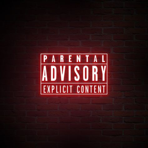 Parental Advisory Wallpaper, Radiate Positive Vibes, Music Album Design, Explicit Content, Sayings And Phrases, Wallpaper Space, Album Design, Parental Advisory Explicit Content, Heart Sign