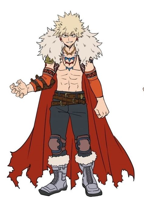 Bakugou Fantasy Au Official Art, Barbarian Katsuki, Katsuki Bakugou Fantasy Au, Mha Fantasy Au Bakugou, Bakugo Fantasy Au, Barbarian Bakugou, Fantasy Bakugou, Fantasy Mha, Mha Fantasy Au