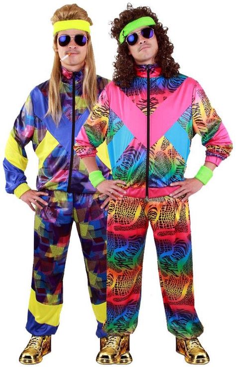 Hoe bont maak jij het of hoe slecht wil jij zijn met carnaval, wat dacht je van deze foute Disco Trainingspakken in jaren 80 - 90 stijl? www.partylook.nl  #Disco #Discokleding #foutpak #trainingspak #carnavalskleding #80s #90s #Discokostuum #lekkerfout Proud To Be Fout, 80s Theme, Neon Nights, Neon Party, To Be, Be Proud, Proud To Be, Party Looks, New Kids