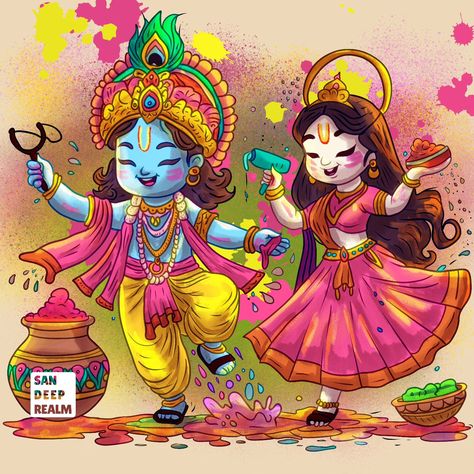 Brushstrokes of Celebration: Happy Holi ! 🎊🔫 Witness the divine play of colors as Radha ji and Shree Krishna celebrate Holi! This captivating artwork brings the festival of colors to life in a mesmerizing artistic style. Happy Holi! #HoliArt #RadhaKrishna #DivineCelebration #krishna Holi Artwork, Radha Krishna Playing Holi, Krishna Playing Holi, Holi Poster, Krishna Holi, Wedding Packing, Festival Of Colors, Pinterest Diy Crafts, Holi Festival