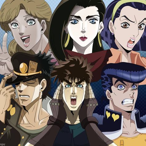 GrandGuerilla on Instagram: “[Old] Jojo moms #jojo #jjba #JoJosBizarreAdventure #ジョジョ #ジョジョの奇妙な冒険 #jojo_anime” Adventure Picture, Bizarre Pictures, Dragon Dreaming, Jojo's Adventure, Joseph Joestar, Jojo's Bizarre Adventure Anime, Jojo Anime, Jojo Memes, Jojo Bizzare Adventure