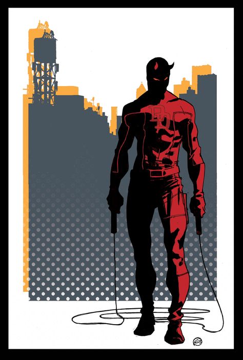 DARE DEVIL Daredevil Artwork, Superhero Drawing, Comic Pics, Daredevil Elektra, Daredevil Art, Daredevil Comic, Marvel Knights, Hell's Kitchen, Marvel Daredevil