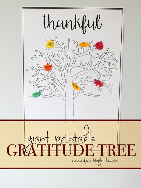 Free Giant Printable Gratitude Tree - Life With My Littles Gratitude Tree Printable, Gratitude Tree Ideas, Thanksgiving Bible Lesson, Work Appreciation, Kid Friendly Thanksgiving, Gratitude Quotes Thankful, Gratitude Tree, Teacher Appreciation Quotes, Trees For Kids