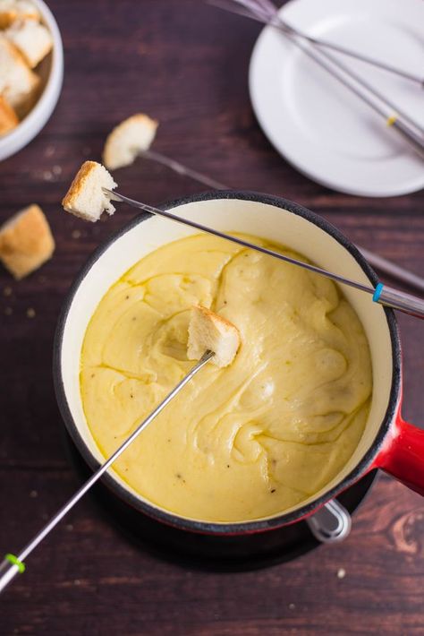 Cheese Fondue Recipe With Brandy or Cognac Emmental Cheese Recipes, Swiss Cheese Fondue Recipe, Cheese Fondue Recipe Easy, Easy Fondue Recipes, Courtney Williams, Best Cheese Fondue, The Spruce Eats, Cheese Fondue Recipe, Swiss Cheese Fondue