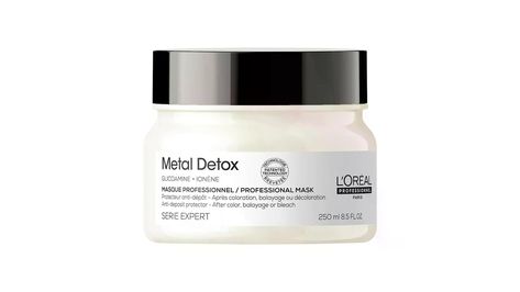 What it is: A hydrating hair mask that locks out harmful metal particles found in water to protect against metal-induced color fading and hair damage. Hair Texture: Straight, Wavy, Curly, and Coily Hair Type: Fine, Medium, and Thick Hair Concerns: - Dryness - Damage, Split Ends, and Breakage - Color Fading Key Benefits: - Protects against harmful metals found in water to prevent damage - Helps prevent metal-induced color fading to maintain vibrancy - Softens hair with intense nourishment Highlighted Ingredients: - Glicoamine: Patented technology that penetrates inside the hair fiber to detoxify metal particles found in water. What Else You Need to Know: As water flows through eroded pipes, harsh metals accumulate in hair over time. Excess metal build up reduces overall hair health, leading