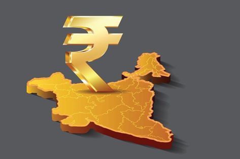 The Indian economy continues to enjoy a period of sustained goldilocks, and there is now a rising consensus that India’s GDP in FY24 first quarter is likely to surpass 8 per cent, thus pushing GDP growth to beyond 6.5 per cent in the fiscal, the State Bank of India said in its ECOWRAP. India is likely to turn the 3rd largest economy in 2027, it noted. Macro Economics, Indian Rupee, Indian Currency, Business Chart, Indian Economy, Currency Symbol, Growth Business, Gross Domestic Product, India Map