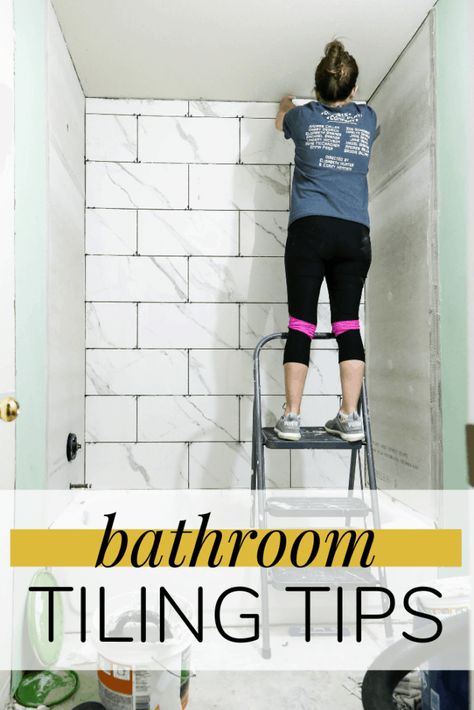 Tips and tricks for making your next bathroom tiling job easier. #bathroom #renovation #tiling #diy Bathroom Tiling, Bathroom Renovation Diy, Film Decor, Bathroom Pictures, Diy Home Improvement, Small Bathroom Remodel, Diy Bathroom, Bathroom Renovations, Bathroom Makeover