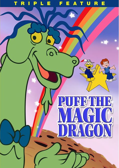 Puff the Magic Dragon - Triple Feature Burgess Meredith, Bike Parade, Puff The Magic Dragon, Mr Nobody, Magic Dragon, Dragon Movies, Old Tv, Cool Bars, Dragon Art