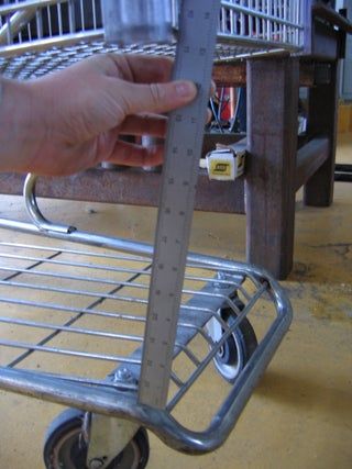 Chop a Shopping Cart Into a Tool Cart. Simple! : 9 Steps (with Pictures) - Instructables Tool Cart Organization, Diy Tool Cart, Tool Cart Ideas, Shopping Cart Ideas, Mechanics Tool Cart, Yard Cart, Cleaning Cart, Grocery Cart, Garage Organization Diy