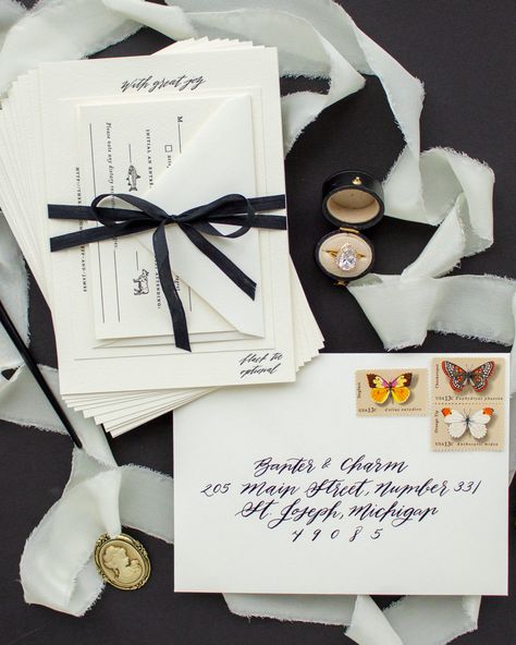 Assembling Wedding Invitations, Buy Stamps, Wedding Etiquette, Mailing Envelopes, Wedding Envelopes, Addressing Envelopes, Card Envelopes, Wedding Invitation Suite, Invitation Suite