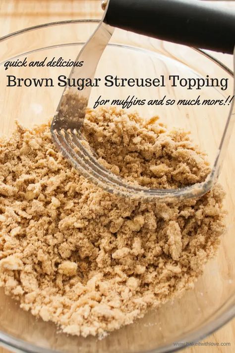 Strudel Topping, Streusel Topping For Muffins, Streusel Recipe, Streusel Topping Recipe, Cinnamon Crumble, Cinnamon Streusel, Dessert Oreo, Desserts Vegan, Crumb Topping