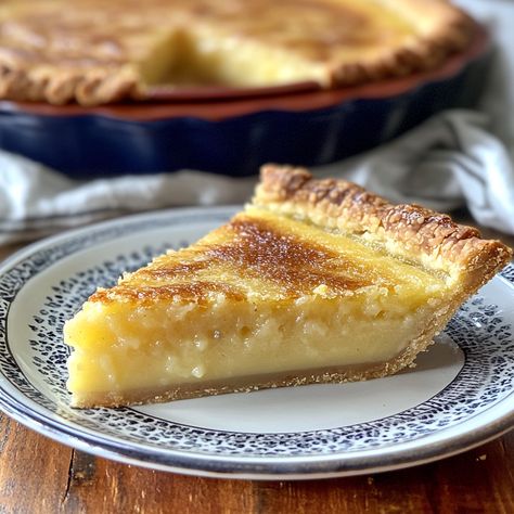 Butter Chess Pie Recipe, Old Fashioned Chess Pie Recipe, Southern Chess Pie, Custard Pie Recipe Easy, Lemon Chess Pie, Chess Pie Recipe, Southern Recipes Desserts, Easy Custard, Custard Pie Recipe