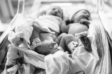 Newborn Twins Fresh 48- Prentice Hospital Photographer | Hannah Drews Photography Newborn Twin Photos, Twin Baby Photography, Twin Baby Photos, Newborn Hospital Pictures, Twins Announcement, Hospital Photos Newborn, Newborn Twins Photography, Twin Pictures