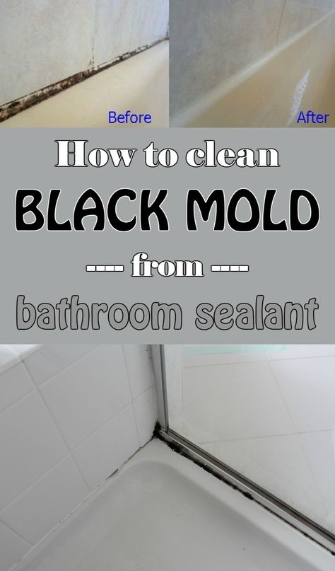 How to clean black mold from bathroom sealant - 101CleaningTips.net Clean Black Mold, Homemade Toilet Cleaner, Black Mold, Cleaning Painted Walls, Deep Cleaning Tips, Household Cleaning Tips, Cleaners Homemade, Clean Dishwasher, Toilet Cleaning