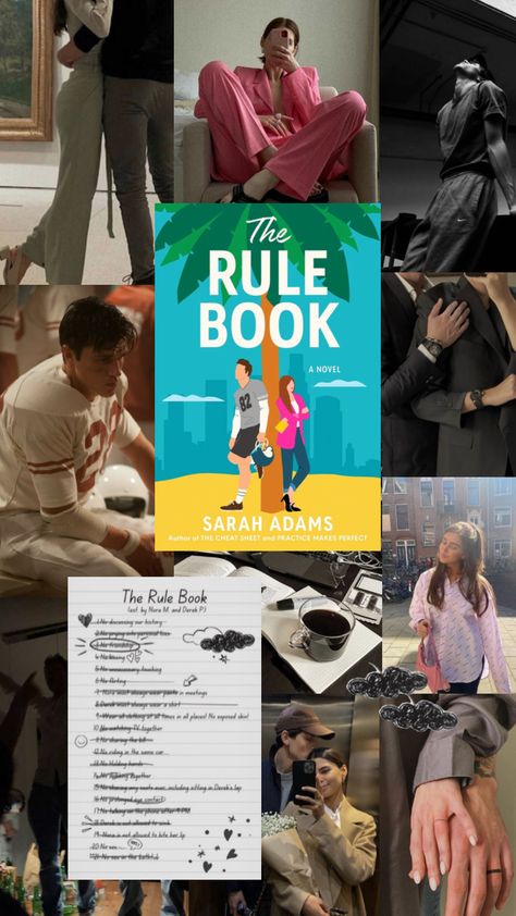 The Rule Book by Sarah Adams The Rule Book Aesthetic, Rule Book Aesthetic, The Rule Book Sarah Adams Aesthetic, The Rule Book Sarah Adams, Sarah Adams Books, Fictional Aesthetic, Books To Read In Your Teens, Sarah Adams, Book Couples