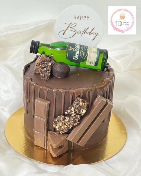 “Indulge in a slice of decadence! Our rich chocolate cake topped with a miniature Glenfiddich bottle is the perfect blend of elegance and flavor. 🎂🥃 #ChocolateCake #Glenfiddich #GourmetDelights #10Bakingstreet #HomeBaking #Homemade #FreshlyBaked #CakesOfHyderabad” Glenfiddich Cake, Rich Chocolate Cake, Home Baking, Cake Toppings, Freshly Baked, Chocolate Cake, Miniatures, Baking, Cake